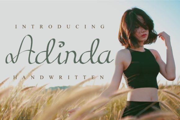 Adinda: A Playful Script Font for Creative Projects
