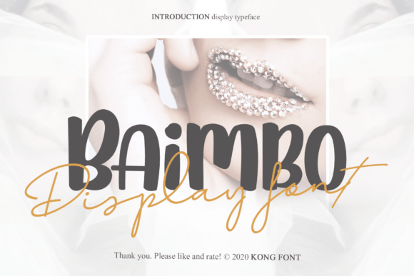 Baimbo: A Modern Handwritten Font for Standout Design