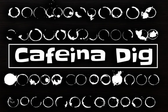 Cafeina Dig: Unleashing Creative Energy with a Splatter Style Font