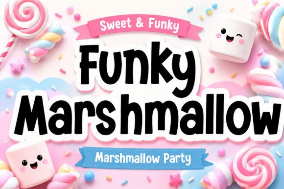 Funky Marshmallow: A Sweet Typeface for Playful Brands