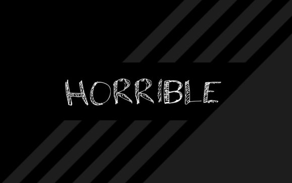 Horrible: A Handwritten Font with Charming Character