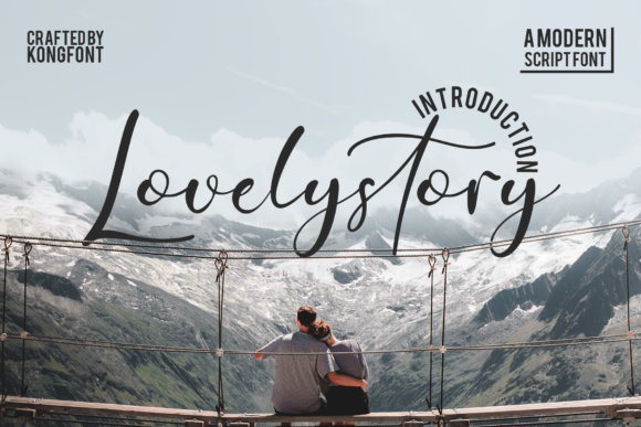 LovelyStory: A Modern Script Font for Creative Projects