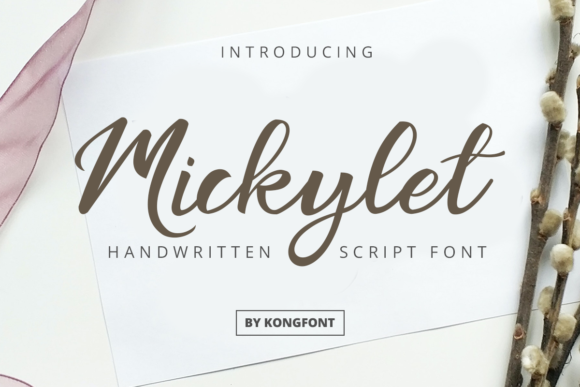 Mickylet: A Handwritten Font for Authentic Branding