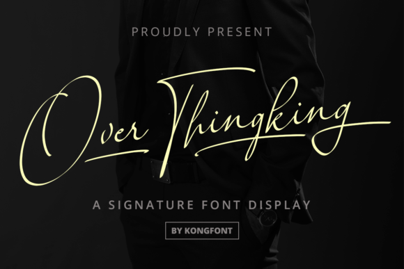 Over Thingking: A Modern Handwritten Script for Creative Projects