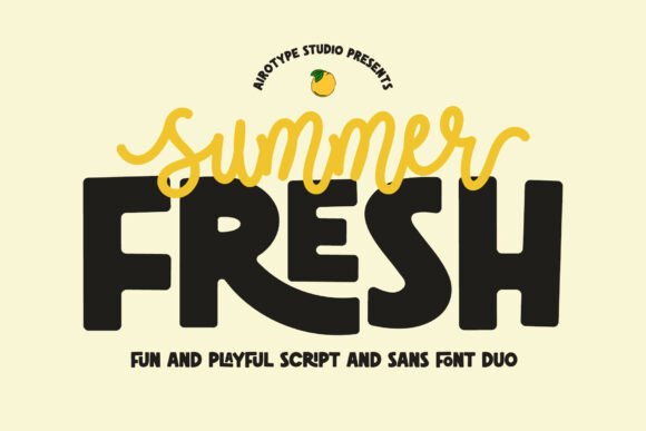 Summer Fresh: A Bold Font Duo for Cheerful Design