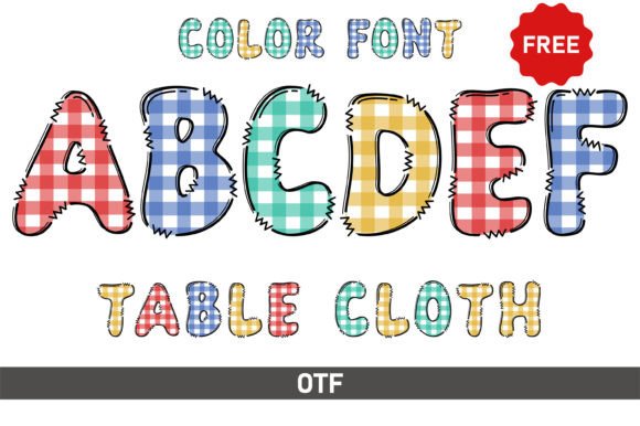Table Cloth: A Playful Font for Creative Projects